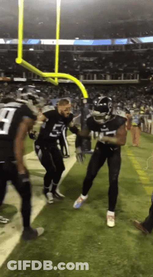Playful Derrick Henry Stiff Arm GIF