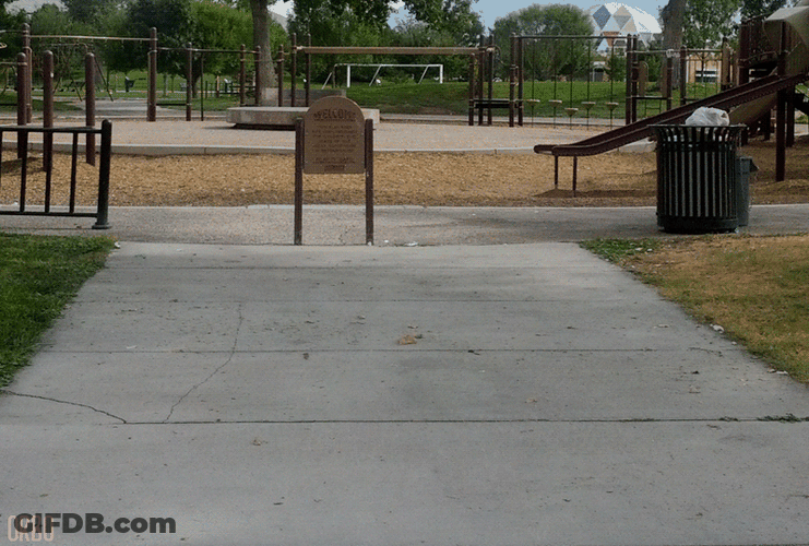 Playground Funny Human Skateboard GIF