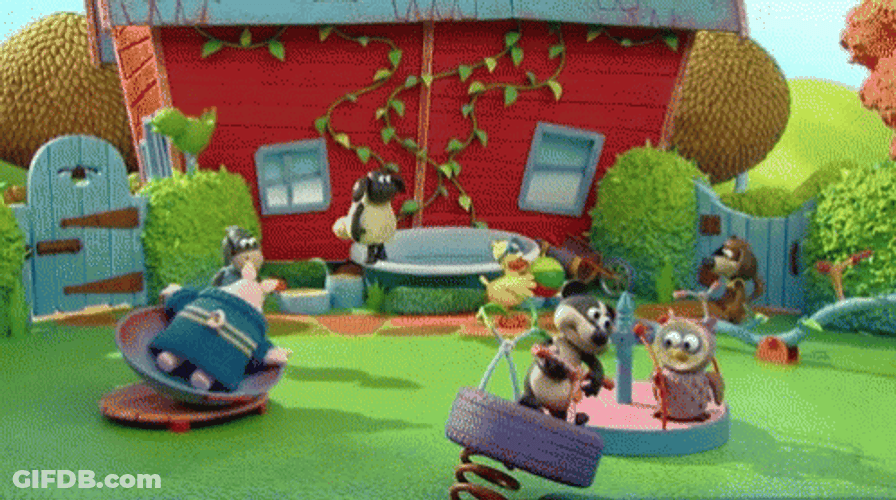 Playground Happy Playing Timmy Time GIF
