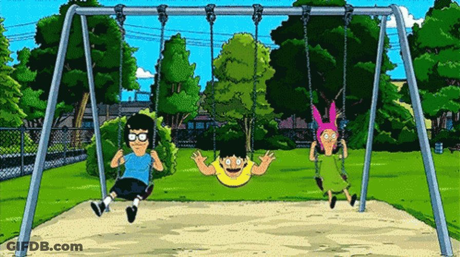 Playground Swing Bob's Burgers GIF