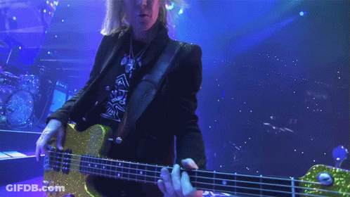 Playing A Bass Guitar Tom Hamilton GIF