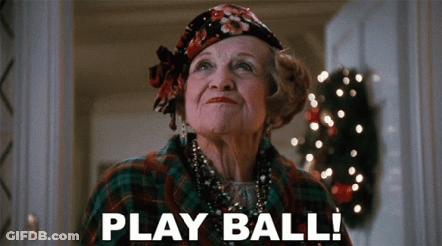 Playing Ball Clark Griswold Christmas Lights GIF