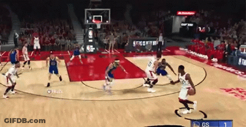 Playing Basketball Vikkstar123 GIF