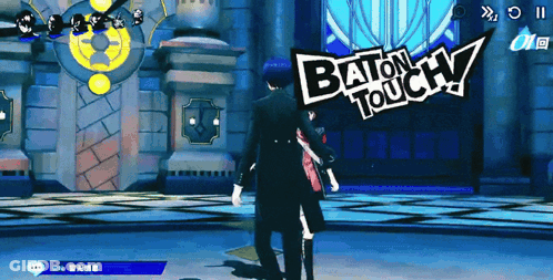 Playing Baton Touch GIF