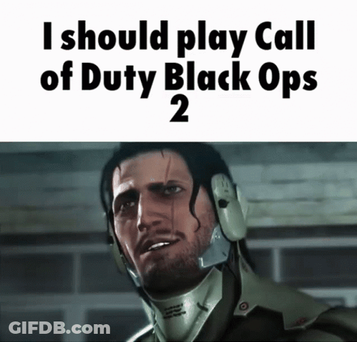 Playing Black Opps Two GIF