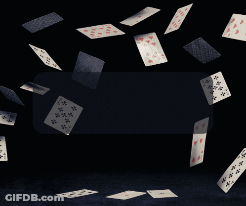 Playing Cards Falling Jack London Quote GIF