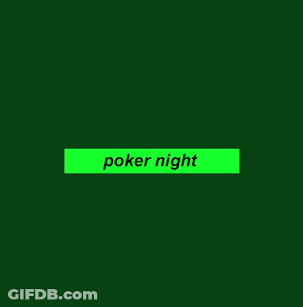 Playing Cards On Green Table Poker Night GIF