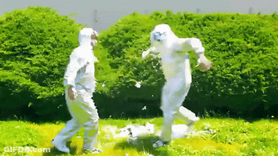 Playing Chest Bump GIF