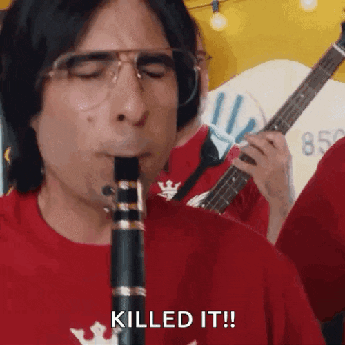 Playing Clarinet Jamming GIF