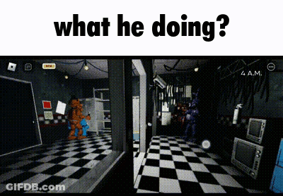Playing Five Nights At Freddy's GIF