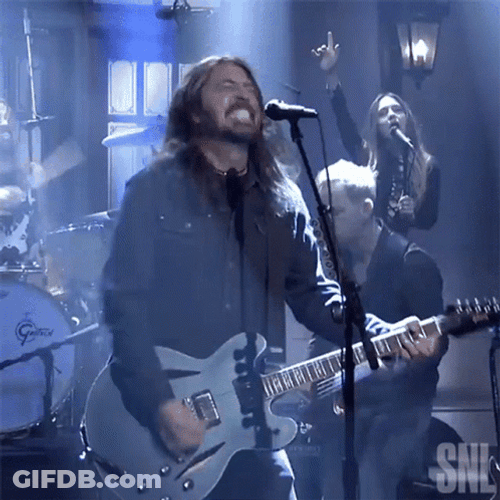 Playing Guitar Foo Fighters GIF