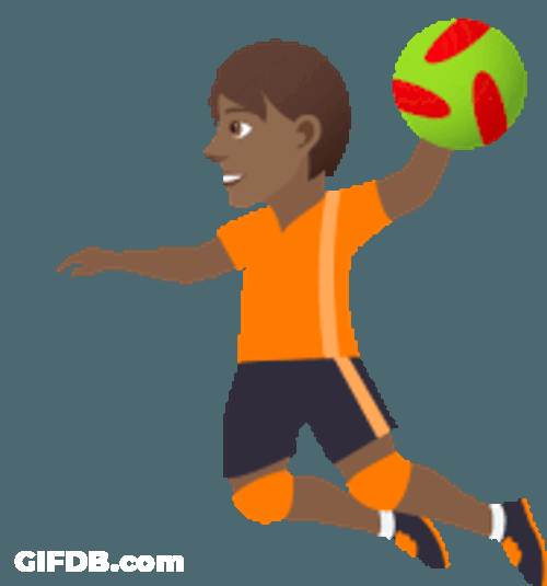 Playing Handball Joypixels Sticker GIF