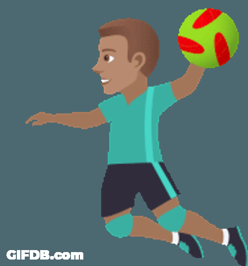 Playing Handball Joypixels Sticker GIF