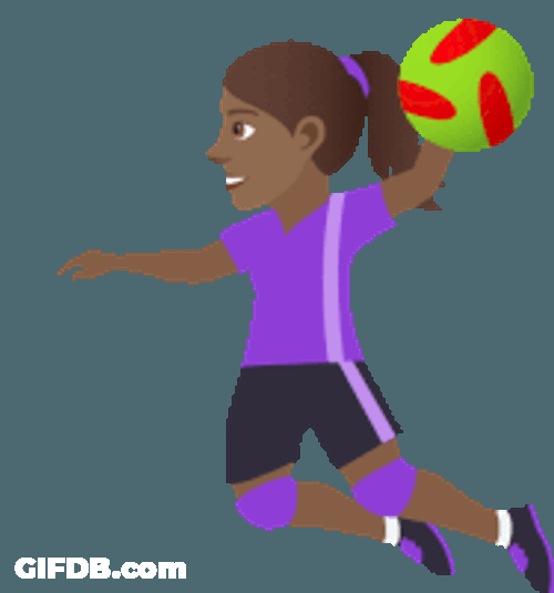 Playing Handball Joypixels Sticker GIF