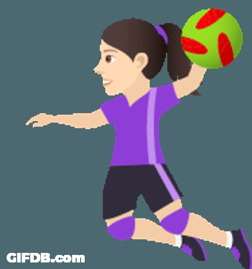 Playing Handball Joypixels Sticker GIF