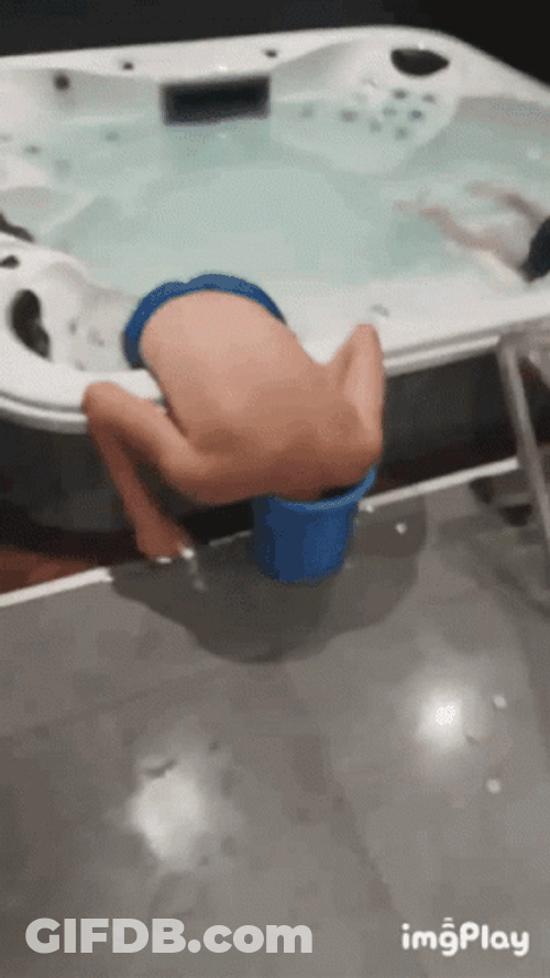 Playing In Hot Tub GIF
