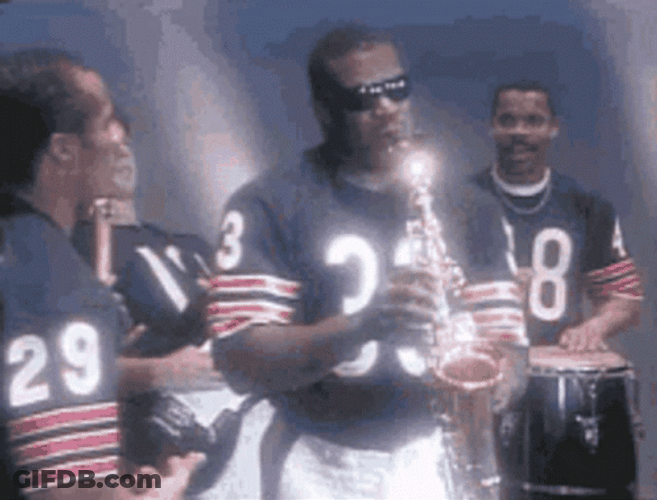 Playing The Saxophone On Super Bowl Shuffle GIF