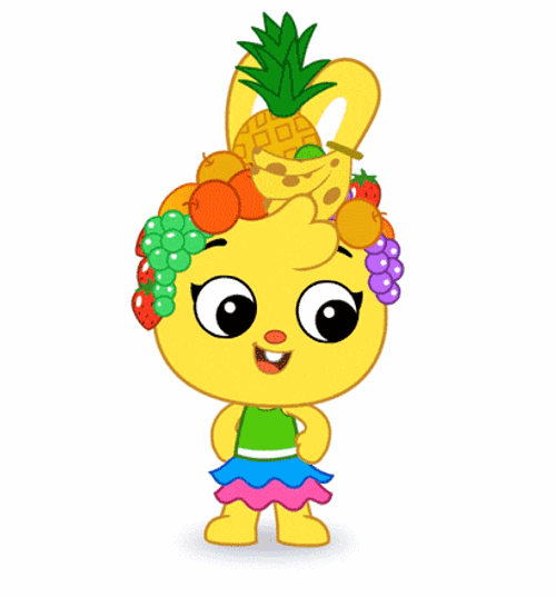 Playkids Dancing Fruity Girl GIF