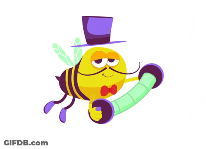Playkids Flying Accordion Bee GIF