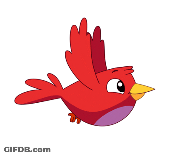 Playkids Flying Red Bird GIF
