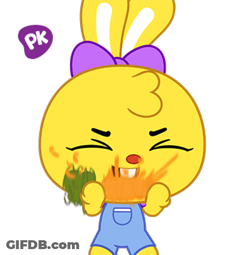 Playkids Mimi Eating Carrots So Fast GIF