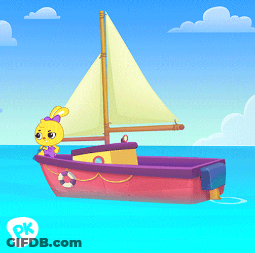 Playkids Mimi In The Boat GIF