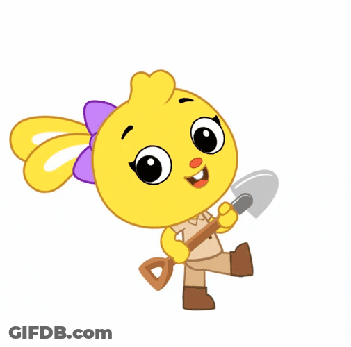 Playkids Mimi Playing With Shover GIF