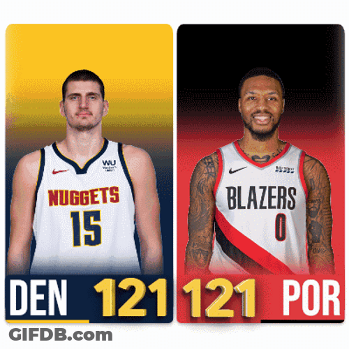 Playoffs Nuggets And Blazer GIF