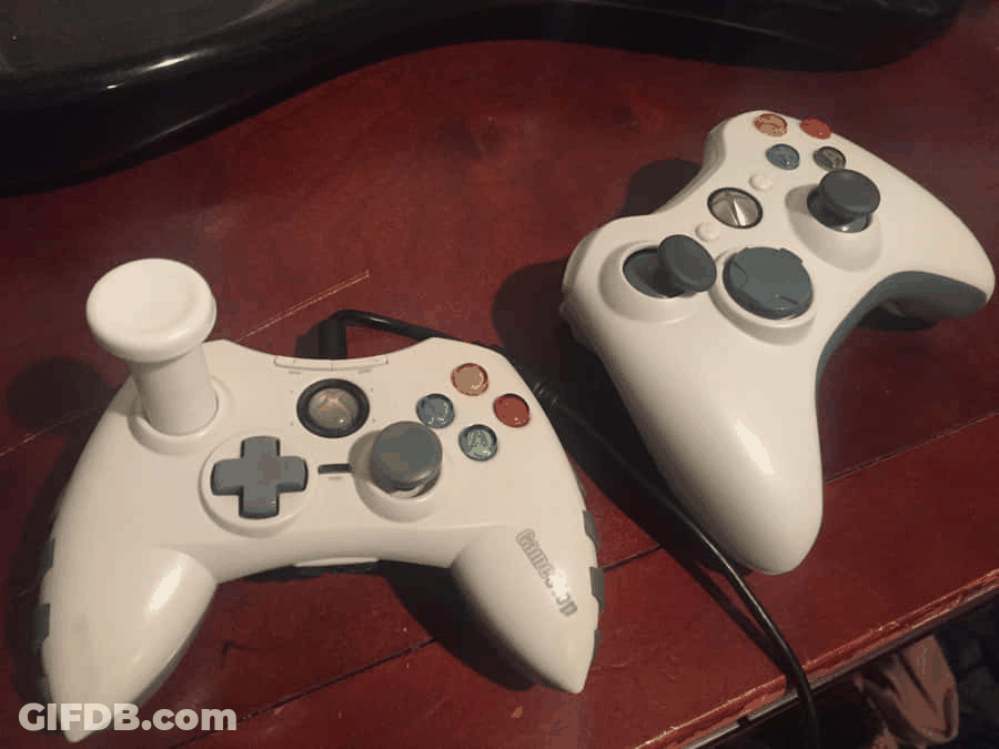 PlayStation White Gaming Joystick GIF