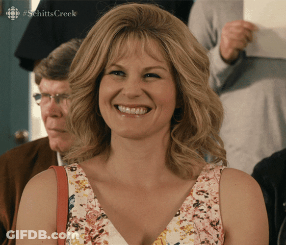 Please Clap Happy Jocelyn Schitt GIF