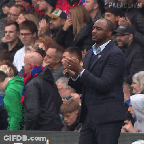 Please Clap Patrick Vieira GIF