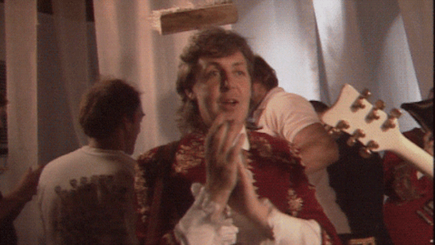 Please Clap Paul McCartney Happy GIF