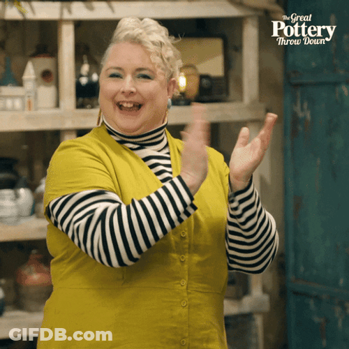 Please Clap Siobhan McSweeney Pottery Throwdown GIF