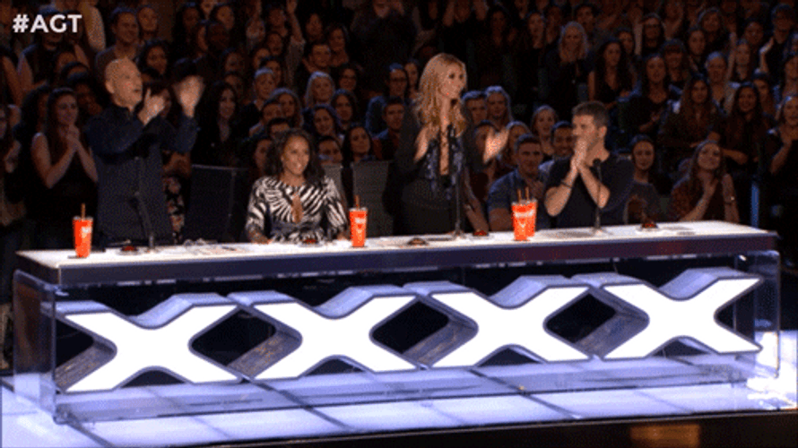 Please Clap Standing Ovation America's Got Talent GIF