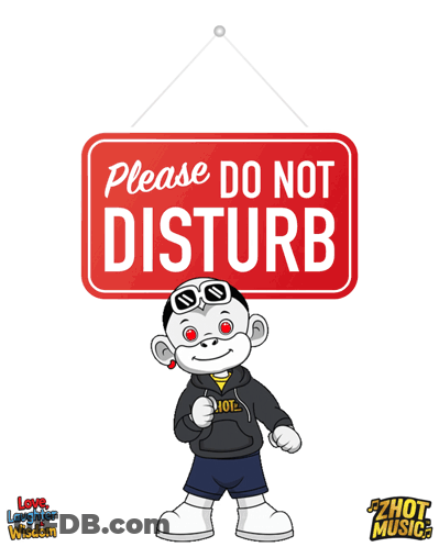 Please Do Not Disturb Sign On Wall GIF