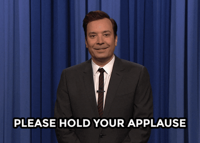 Please Don't Clap Jimmy Fallon GIF