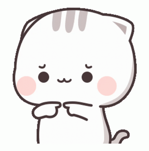 Please Dont Go Animated Cat Finger Gesture GIF