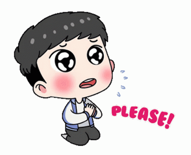Please Dont Go Animated Guy Praying Emotionally GIF
