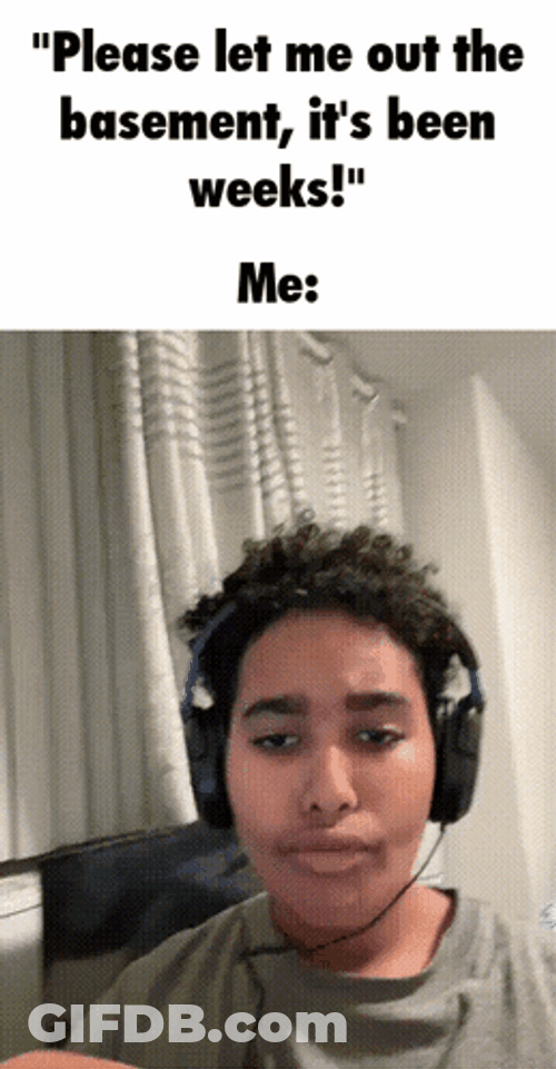 Please Let Me Out The Basement GIF