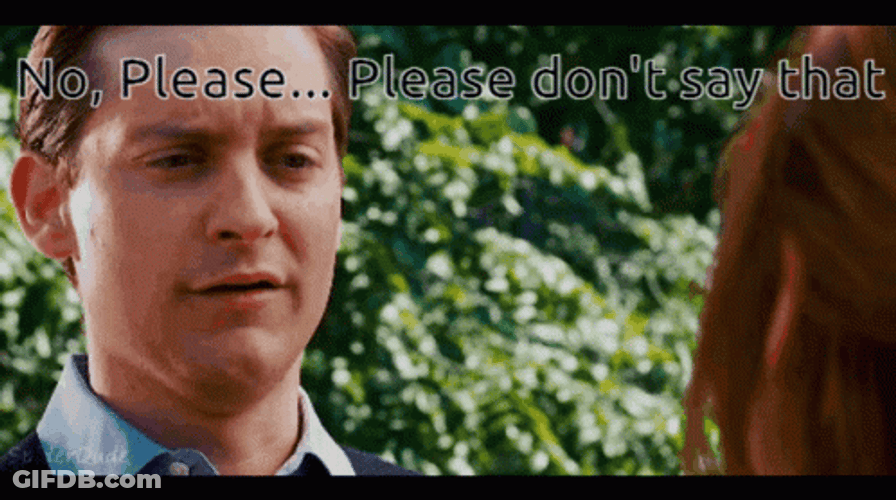 Please No Tobey Maguire GIF