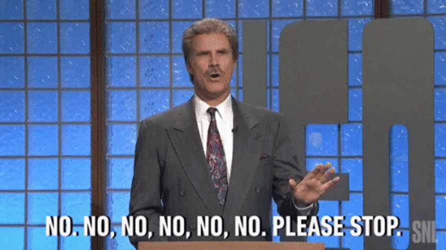 Please No Will Ferrell GIF