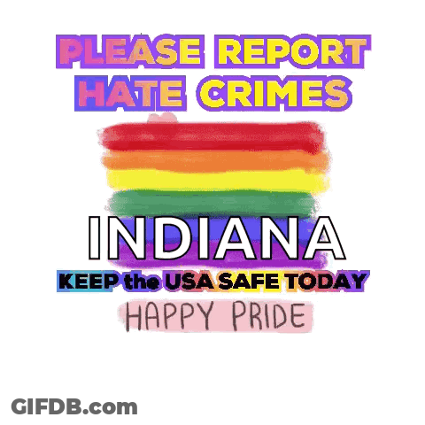 Please Report Hate Crimes Indiana Poster GIF