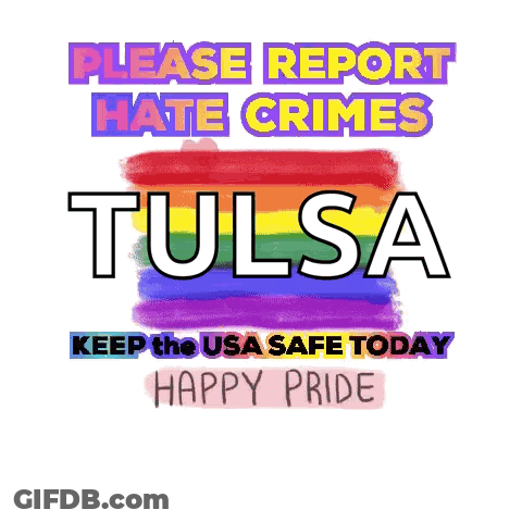 Please Report Hate Crimes Tulsa Poster GIF