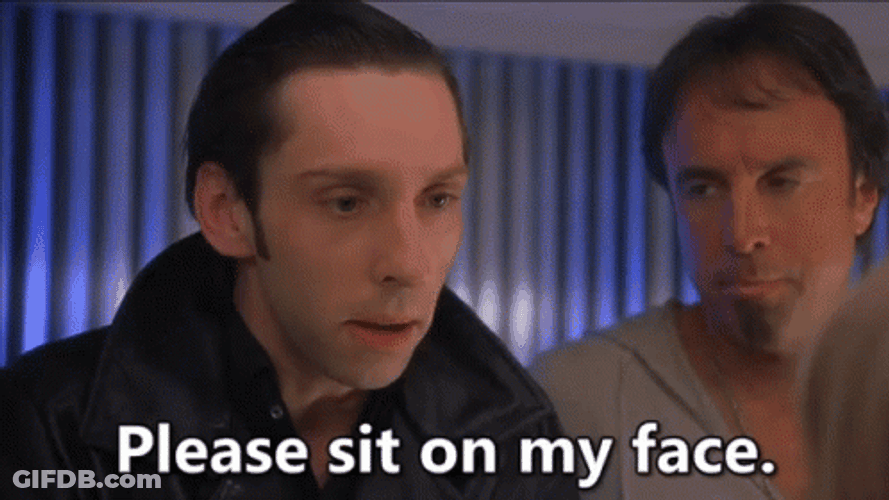 Please Sit On My Face Grandmas Boy GIF
