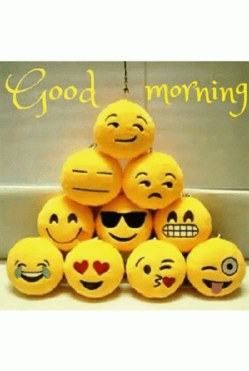 Plenty Of Good Morning Emoji GIF