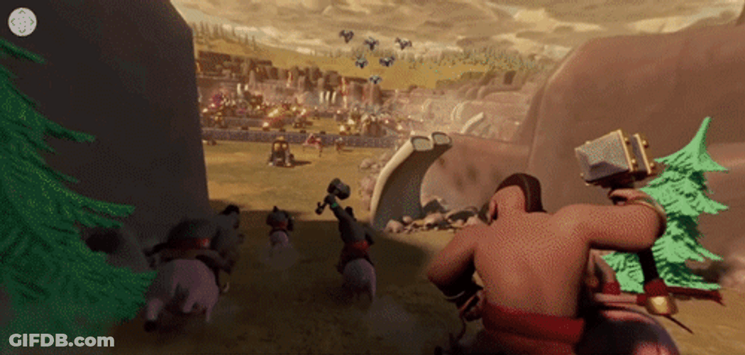 Plenty Of Hog Rider Attack GIF