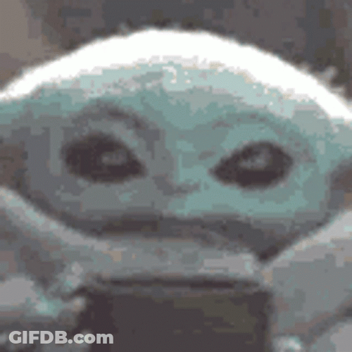 Plot Drinking Baby Yoda GIF