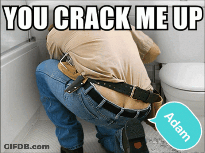 Plumber Boy Needs Some Cover Up GIF