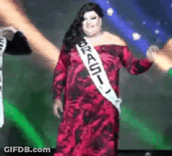 Plus Size Woman Brazil Pageant GIF