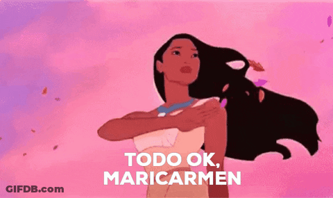 Pocahontas Cartoon With Todo Ok Maricarmen GIF